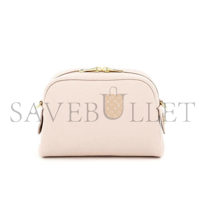 Pra*a textured leather shoulder bag in water lily 1bh187 (20.5*13*8.5cm)